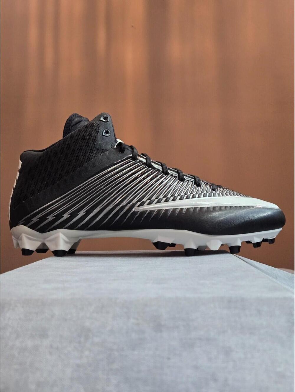Nike Vapor Speed 2 3/4 TD CF Black White Football Cleats 12.5M